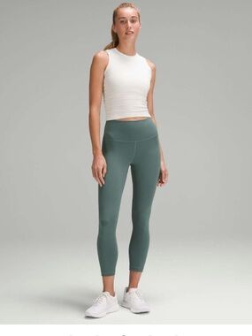 Lululemon Wunder Train High-Rise Crop 23" Medium Forest